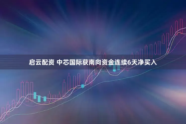 启云配资 中芯国际获南向资金连续6天净买入