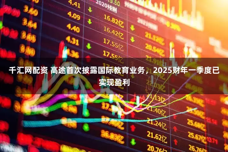 千汇网配资 高途首次披露国际教育业务，2025财年一季度已实现盈利